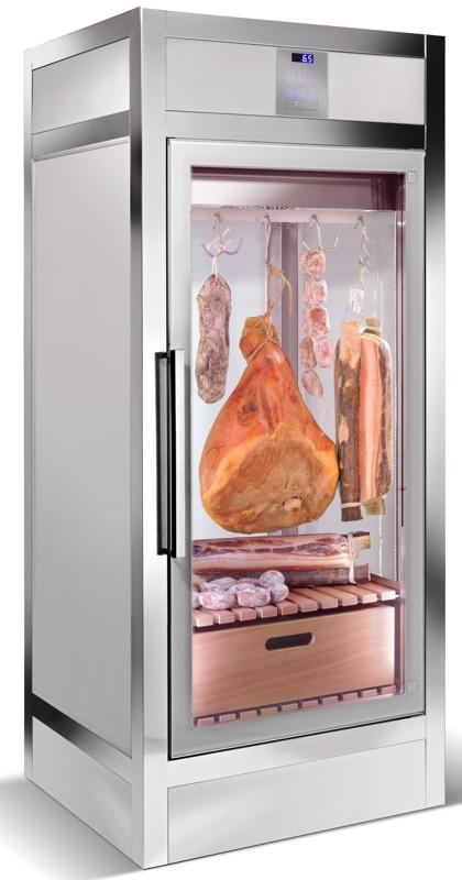 Zabudovateľná chladiaca vitrína na dozrievané mäso, línia WALL – SILFER