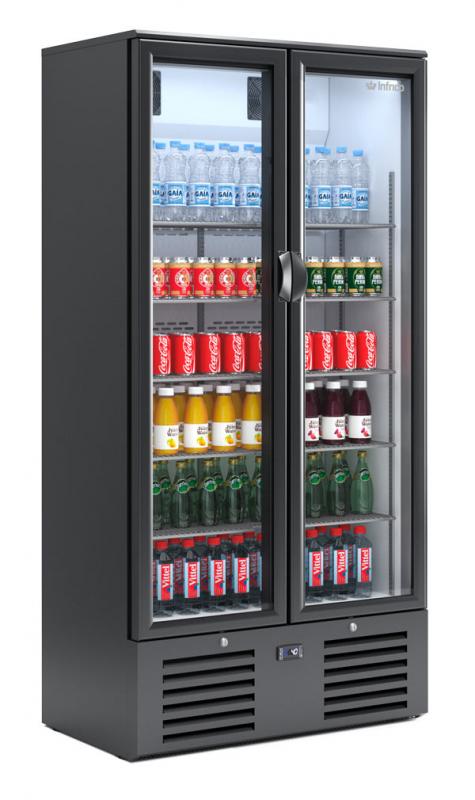 Chladiaca skriňa na nápoje s presklenými dverami, línia ERV – INFRICO