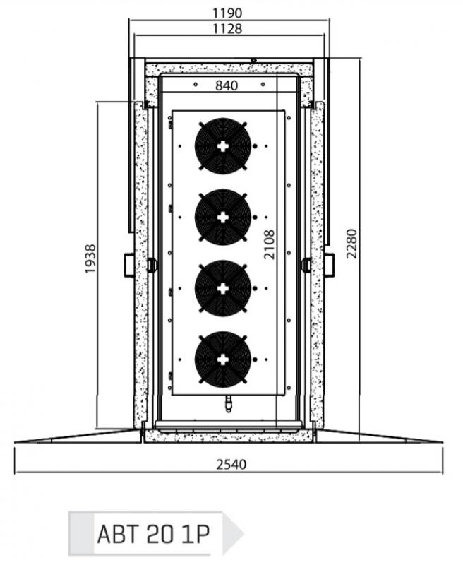 Priechodný kompaktný šokovací box – INFRICO