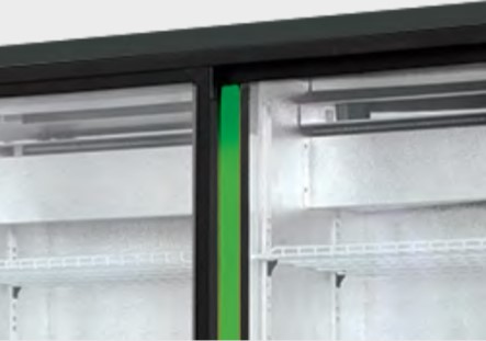 farebný panel rapa chladničky